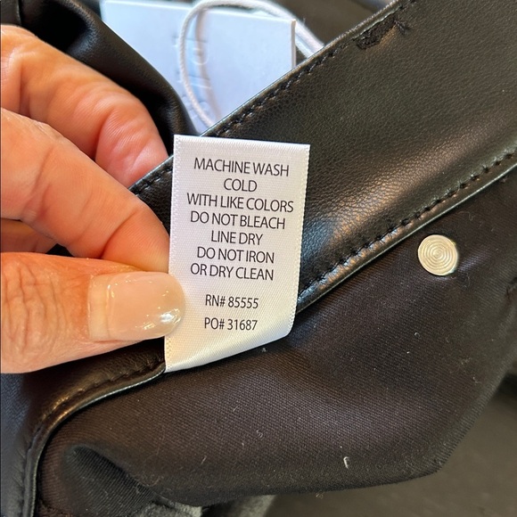 Pistola Rhea Cargo Mini Skirt in Black Slate NWT - Picture 10 of 14